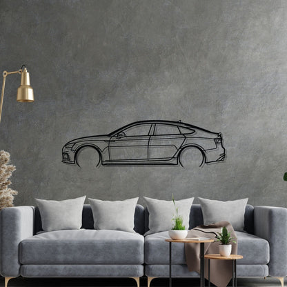 RS5 Sportback Mk2 Detailed Silhouette Metal Wall Art