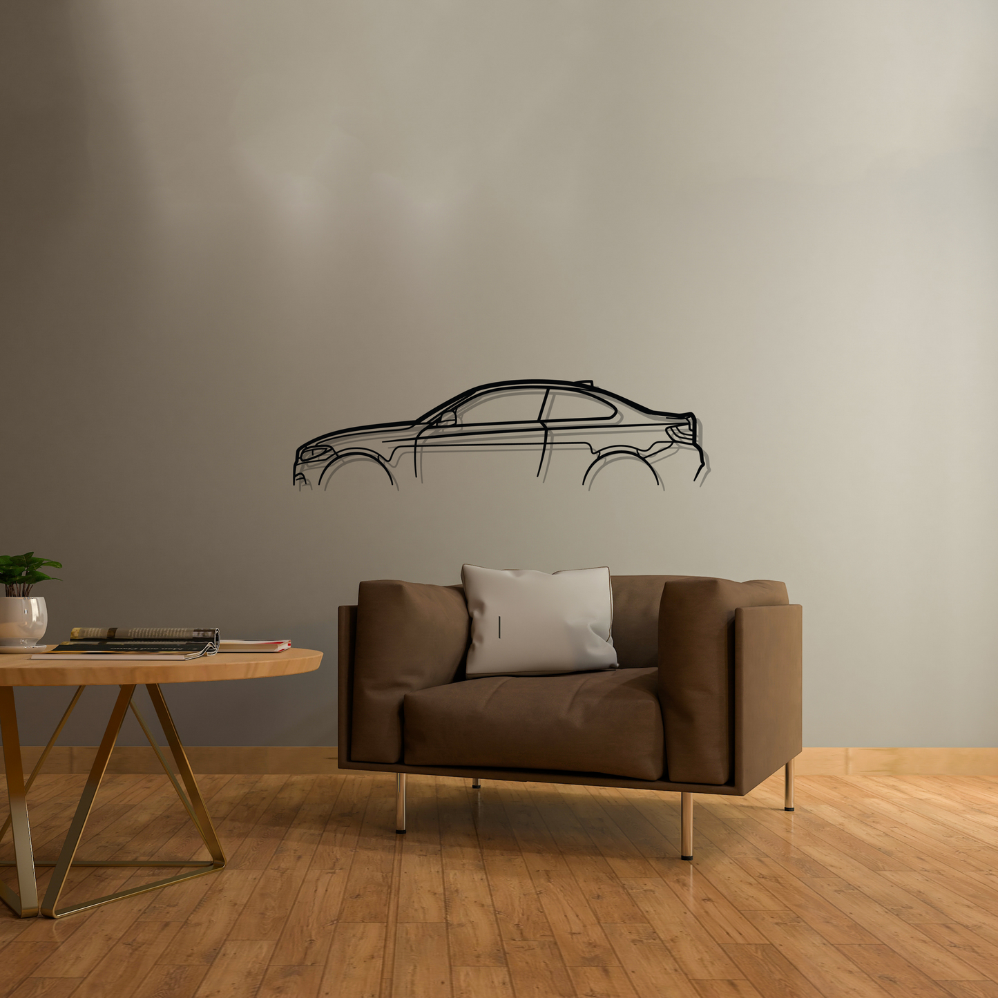 M240i M235i F22 Classic Metal Silhouette Wall Art