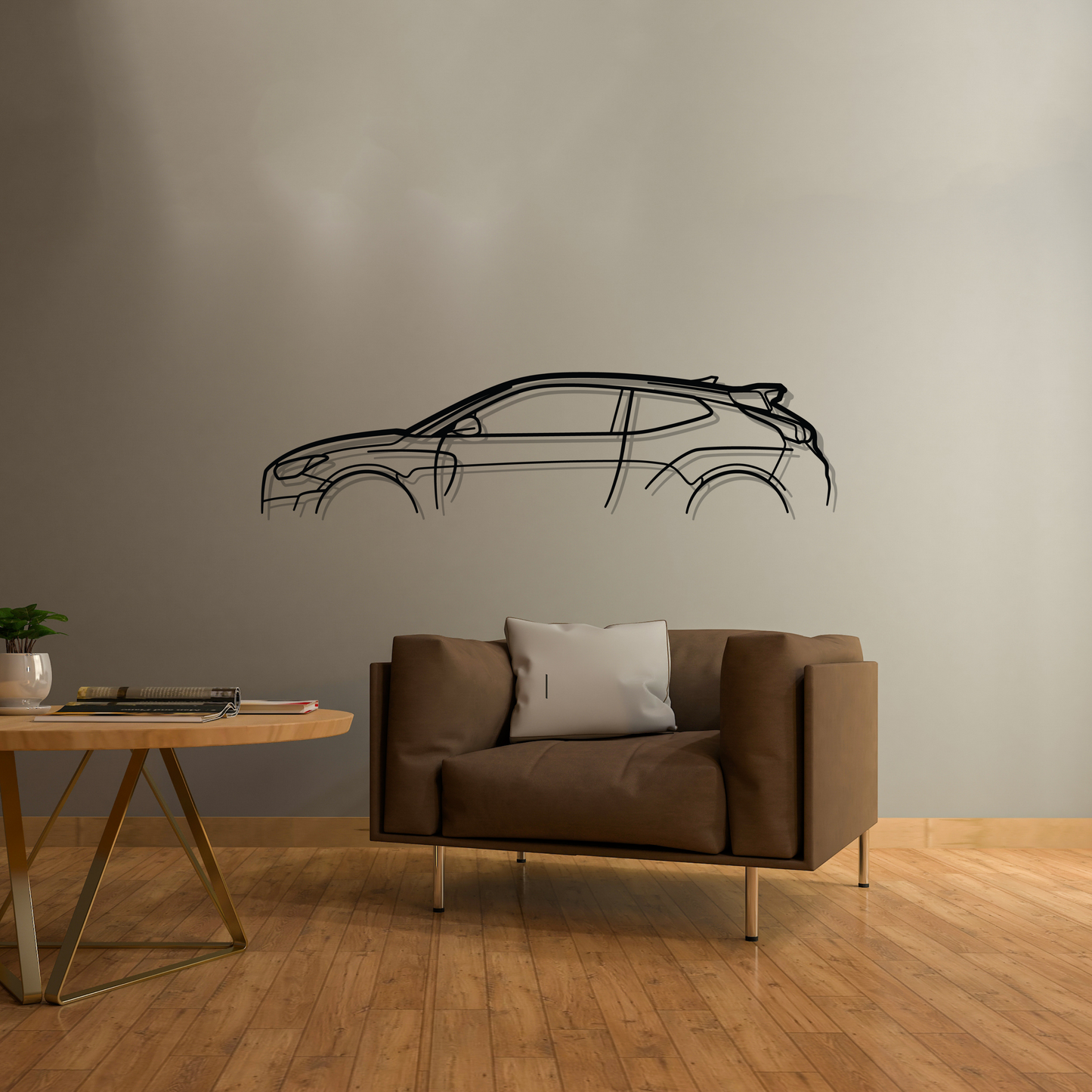 Veloster Classic Metal Silhouette Wall Art