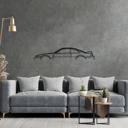 Silvia S14 200sx Classic Silhouette Metal Wall Art