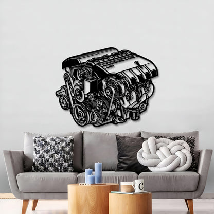 GM 6.2 Liter V8 Small Block LS3 Metal Engine Block Wall Art