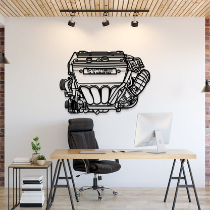 K24 Metal Engine Block Wall Art