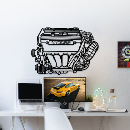 K24 Metal Engine Block Wall Art