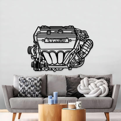 K24 Metal Engine Block Wall Art