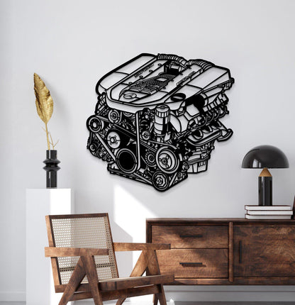 M113 5.4L V8 AMG Metal Engine Block Wall Art