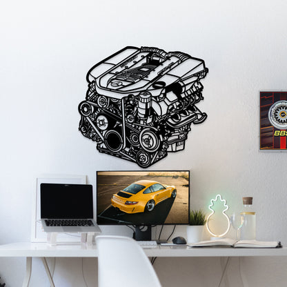 M113 5.4L V8 AMG Metal Engine Block Wall Art