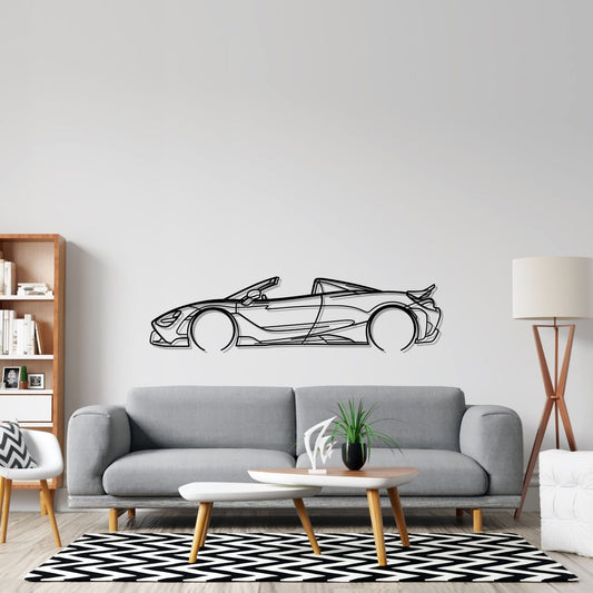 765 LT Detailed Silhouette Metal Wall Art