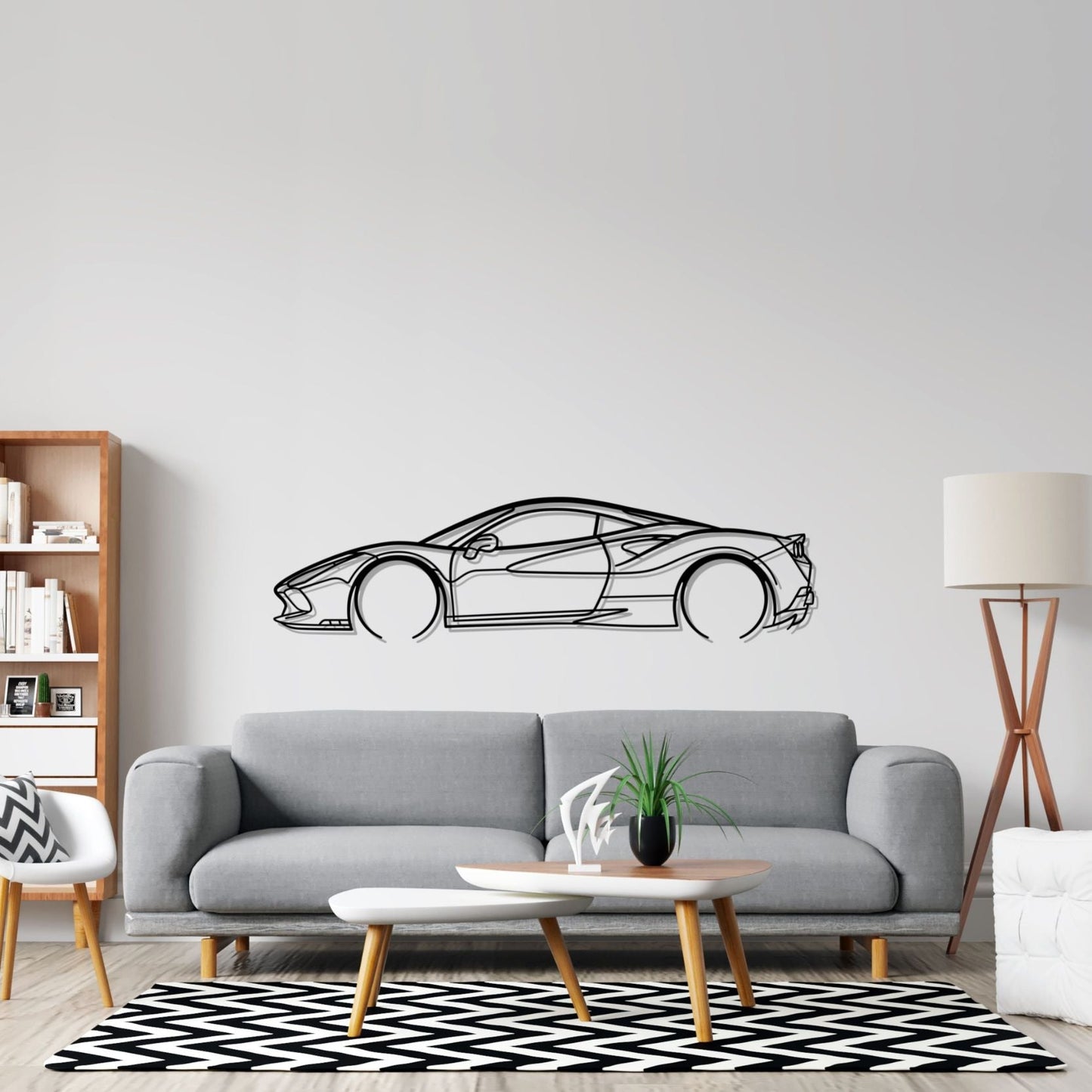 F8 Detailed Silhouette Metal Wall Art