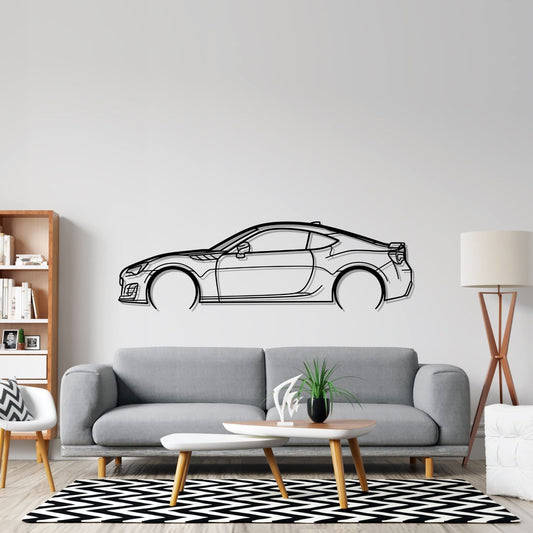 BRZ Detailed Silhouette Metal Wall Art