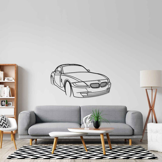 E86 Z4 Angle Silhouette Metal Wall Art