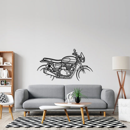 Speed Twin Silhouette Metal Wall Art