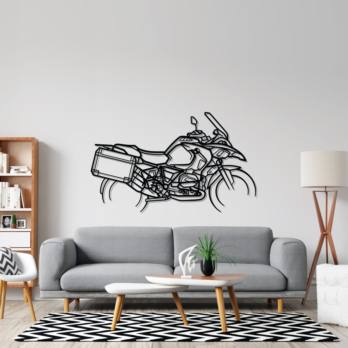 R1200 GS Adventure Silhouette Metal Wall Art