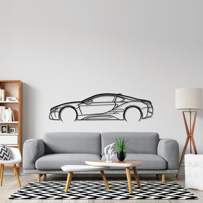 i8 Detailed Silhouette Metal Wall Art