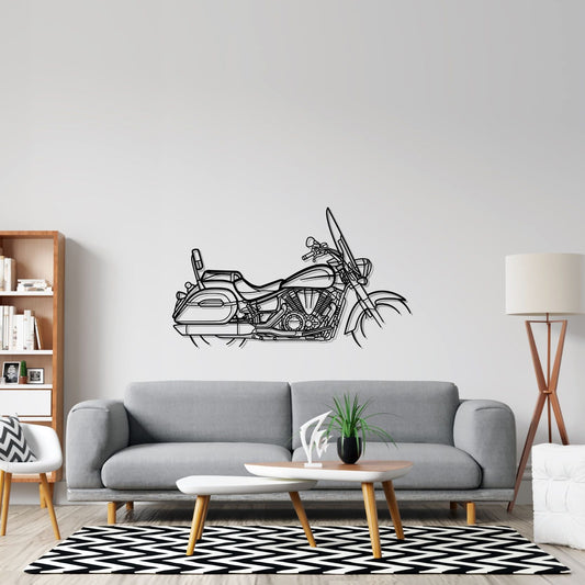 V-Star 1300 Tourer Silhouette Metal Wall Art