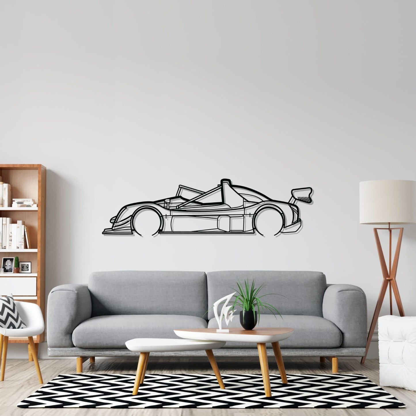 SR10 Detailed Silhouette Metal Wall Art