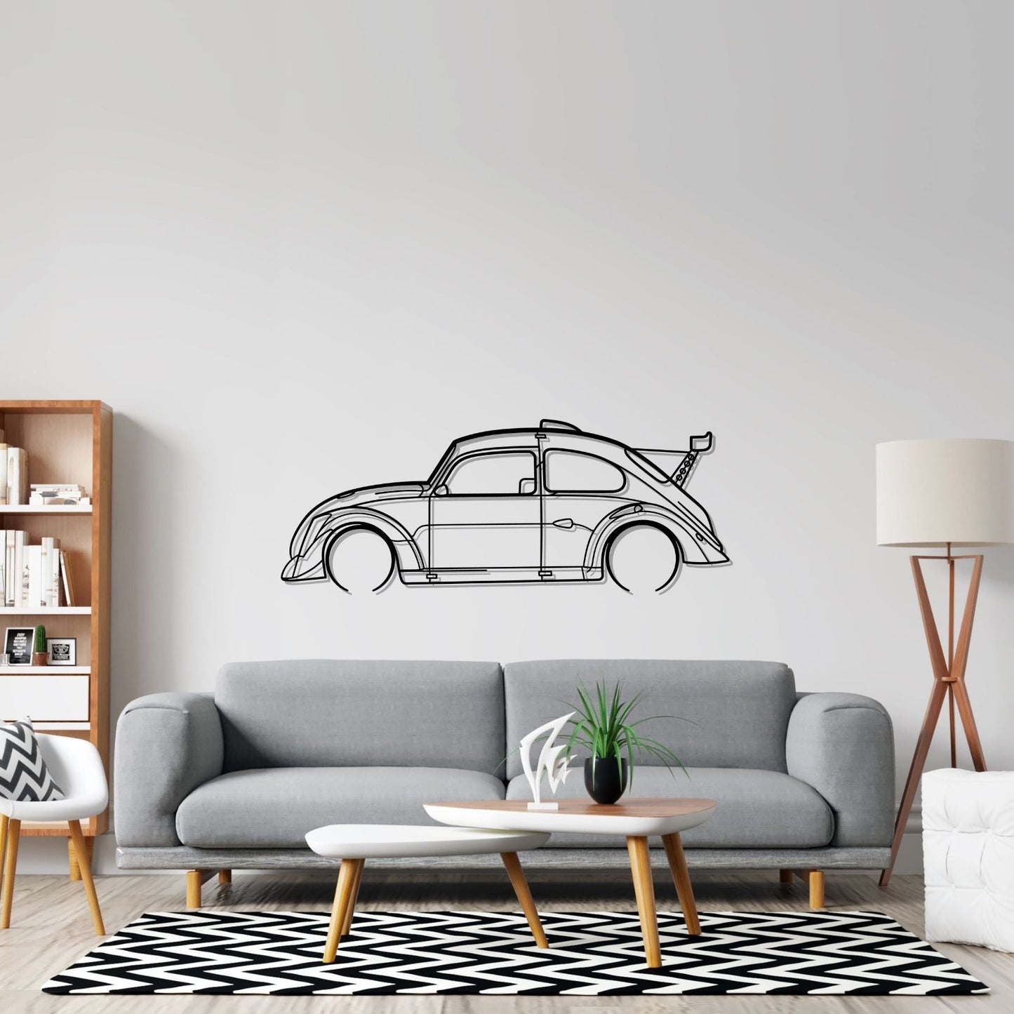 Fun Cup Detailed Silhouette Metal Wall Art