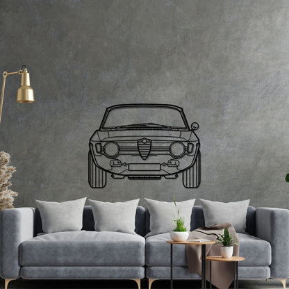 Giulia 1967 front  Silhouette Metal Wall Art