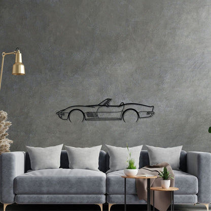 71 convertible Detailed Silhouette Metal Wall Art