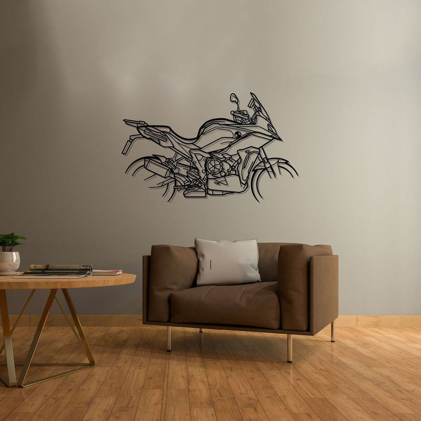 S1000XR Silhouette Metal Wall Art