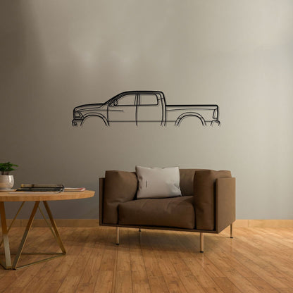 Cummins 3500 Classic Silhouette Metal Wall Art