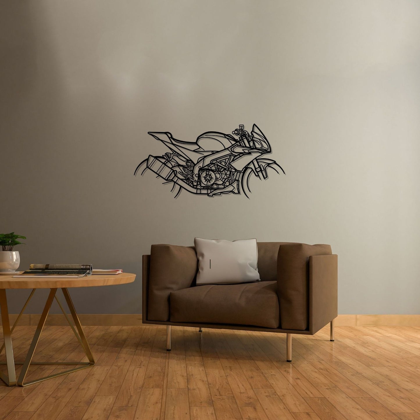 Tuono 2018 Silhouette Metal Wall Art