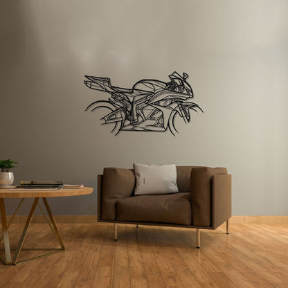 CBR 600RR 2009 Silhouette Metal Wall Art