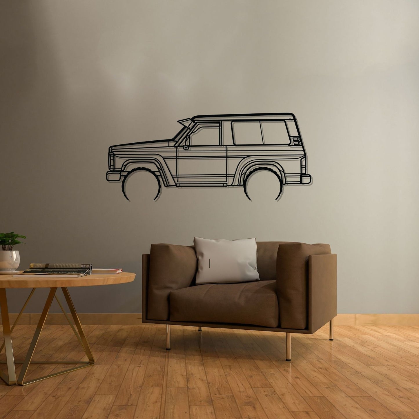 Patrol GQ 1988 Detailed Silhouette Metal Wall Art