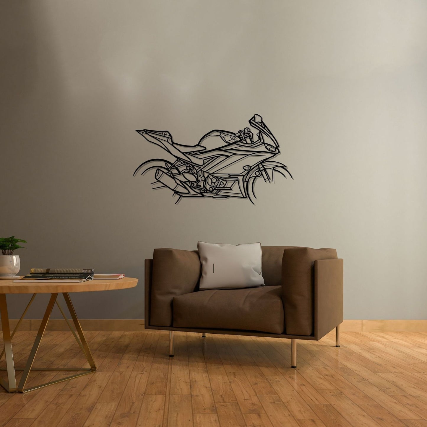 R3 Silhouette Metal Wall Art