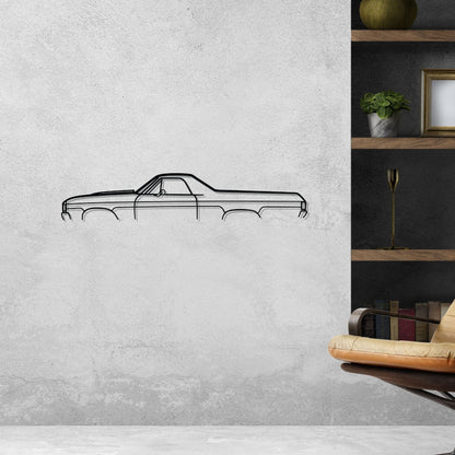 El Camino Classic Metal Silhouette Wall Art