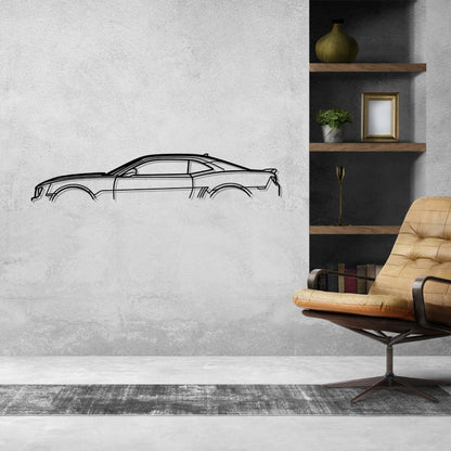 Camaro ZL1 2013 Classic Silhouette Metal Wall Art