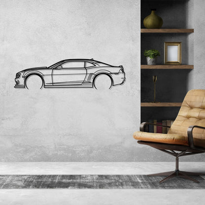 Camaro Detailed Silhouette Metal Wall Art