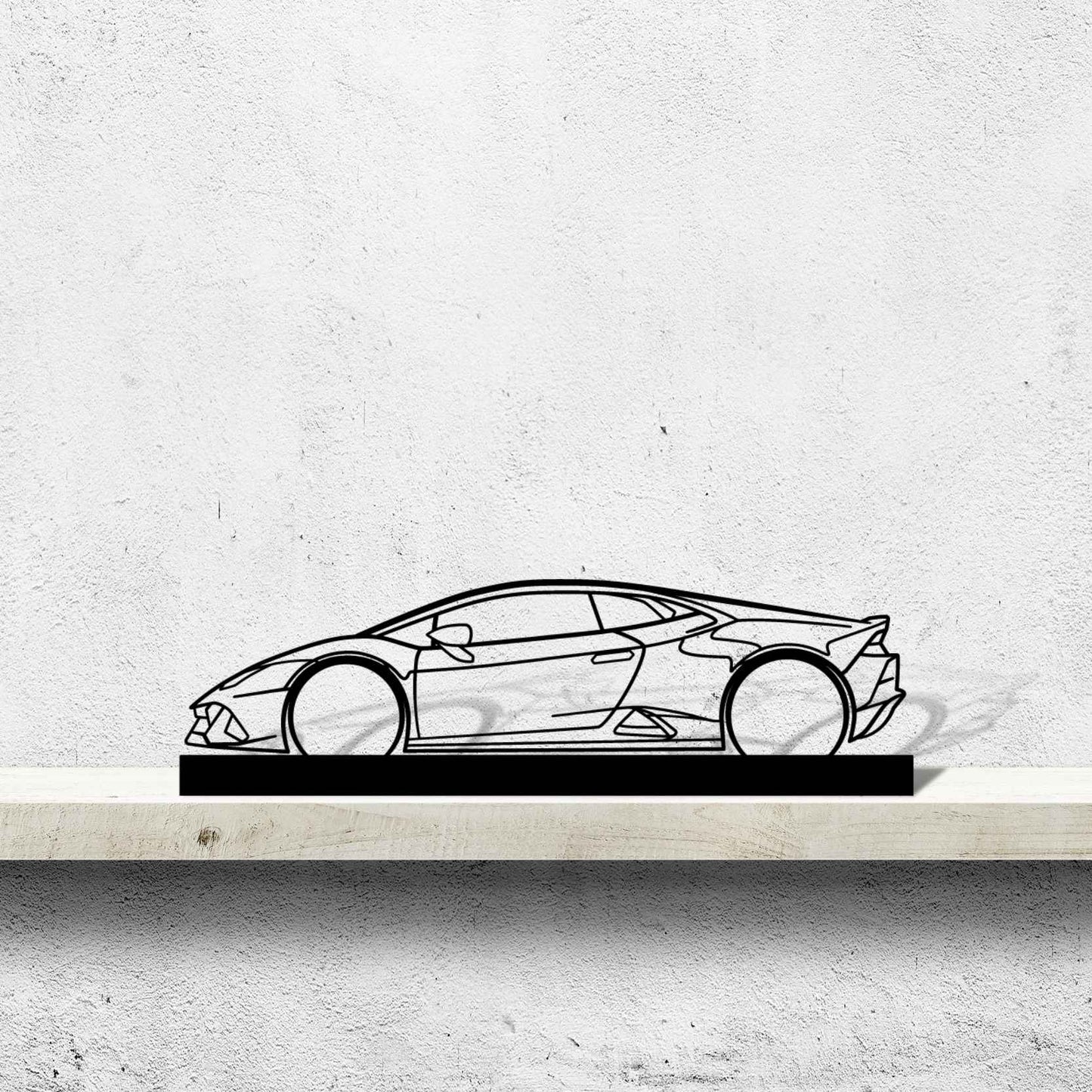 Huracan Silhouette Metal Art Stand