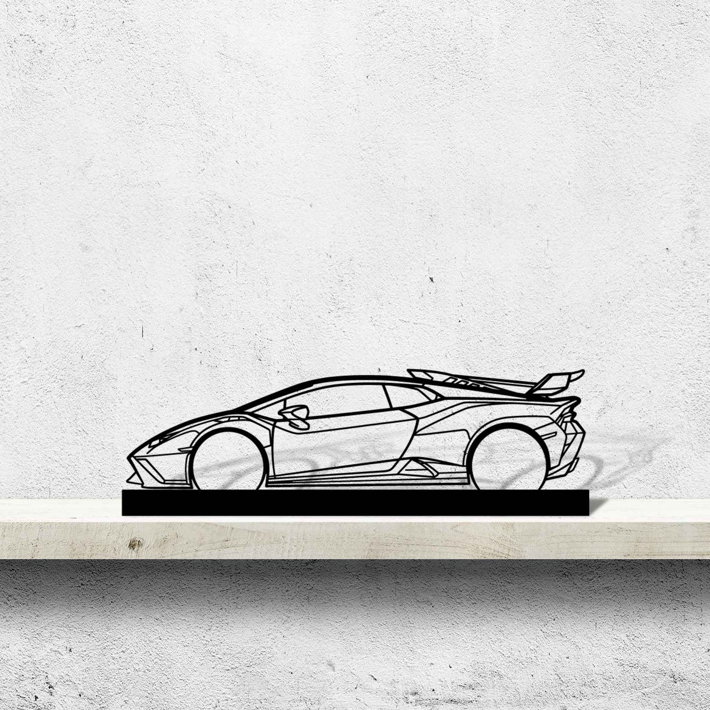 Huracan STO Silhouette Metal Art Stand