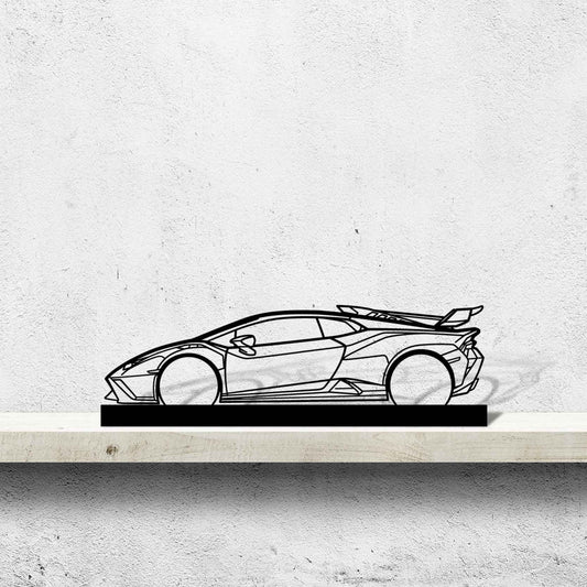 Huracan STO Silhouette Metal Art Stand