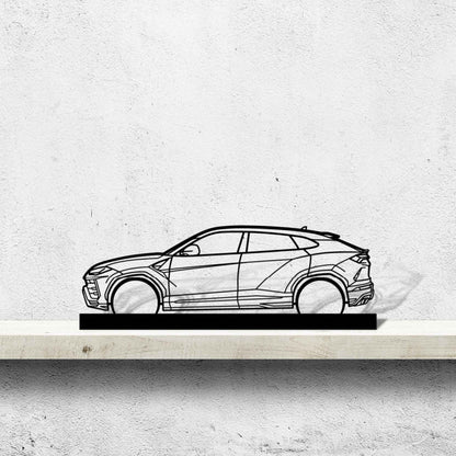 Urus Silhouette Metal Art Stand