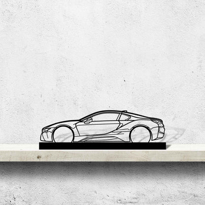 i8 Silhouette Metal Art Stand