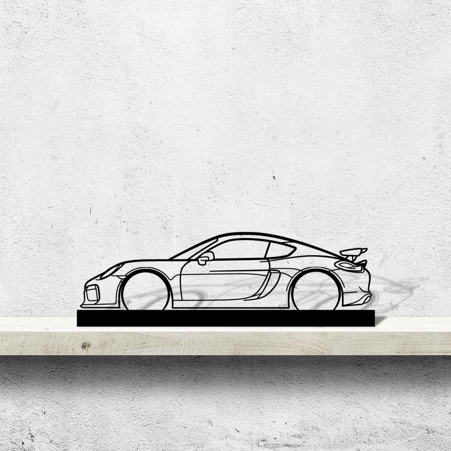 Cayman GT4 981 2016 Silhouette Metal Art Stand