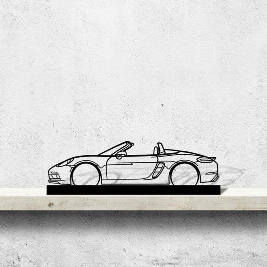 718 Boxster GTS Silhouette Metal Art Stand