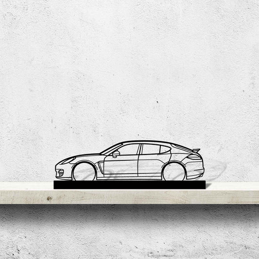 Panamera Silhouette Metal Art Stand