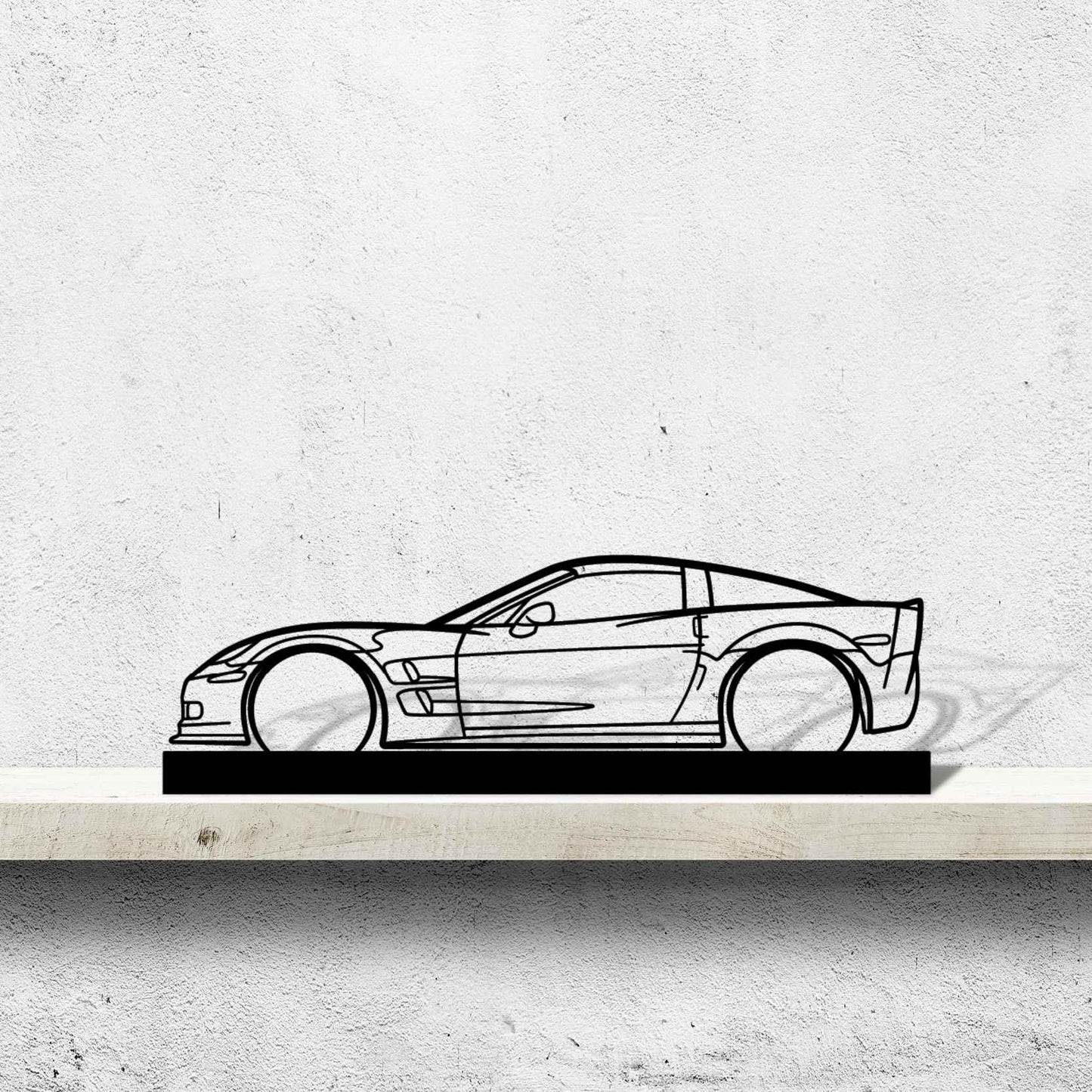 Corvette C6 ZR1 Silhouette Metal Art Stand