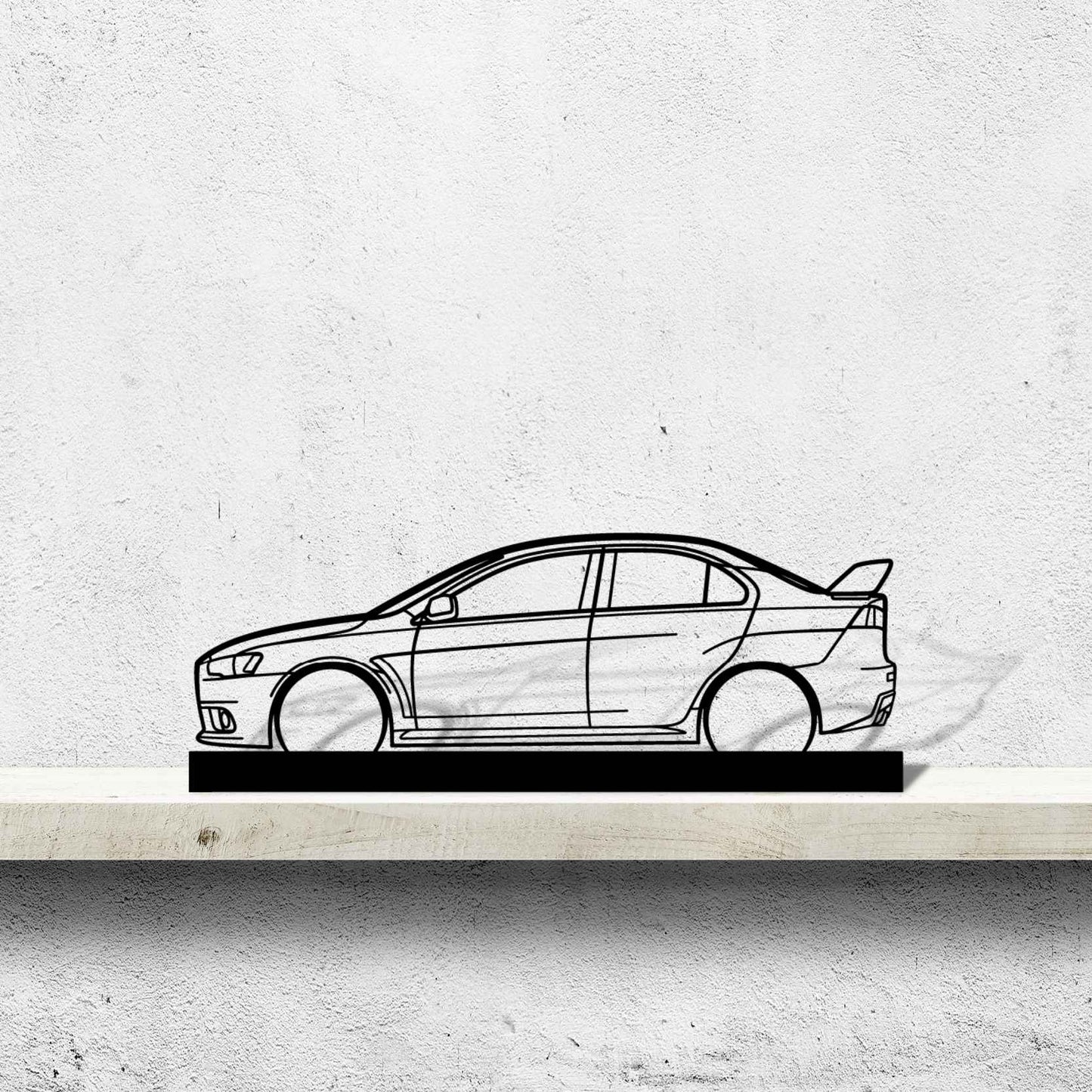 Evo X Silhouette Metal Art Stand