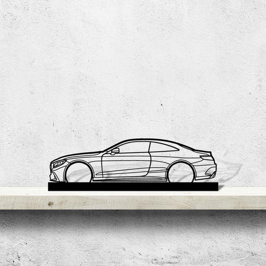 Mercedes s63 Coupe Silhouette Metal Art Stand