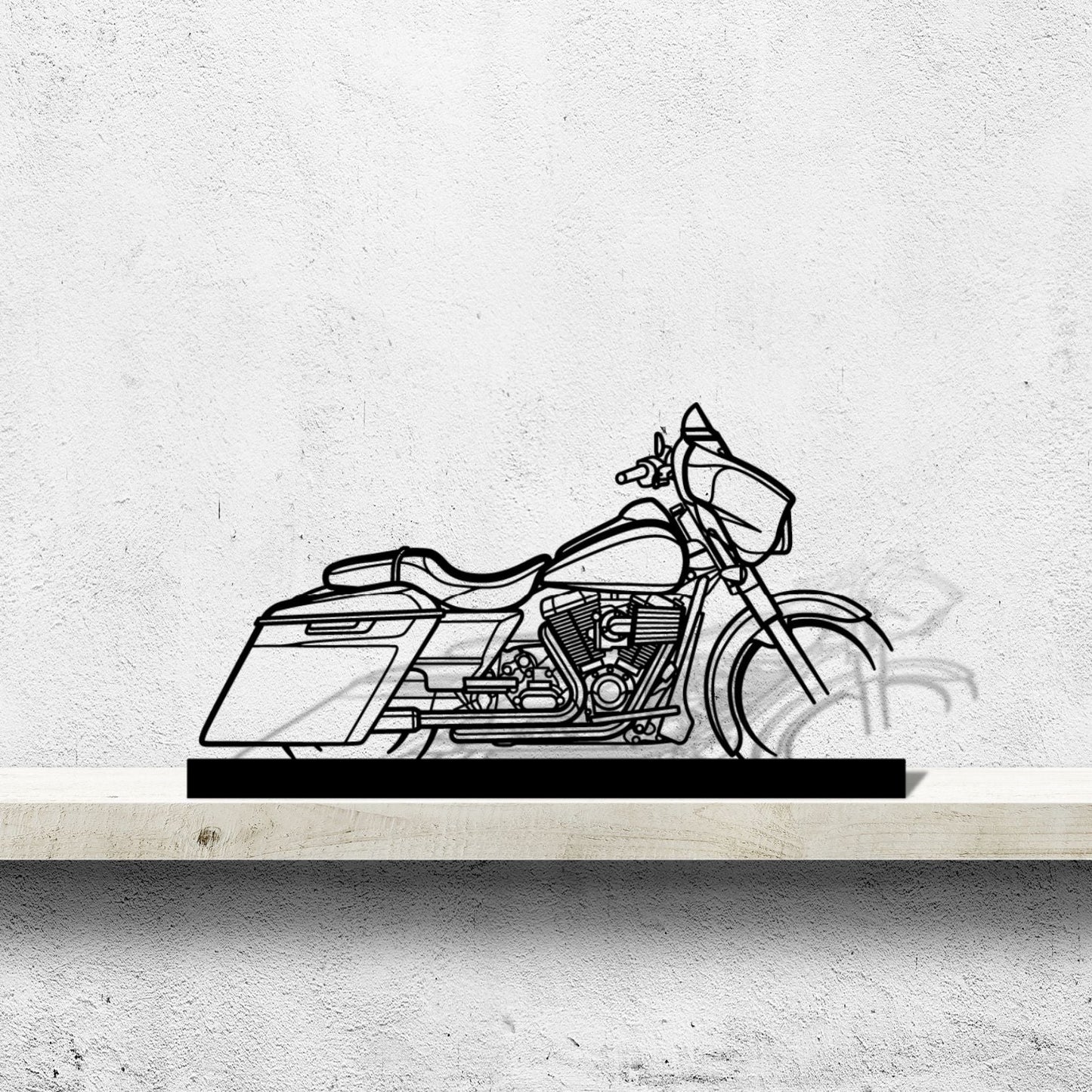 Street Glide 2014 Silhouette Metal Art Stand