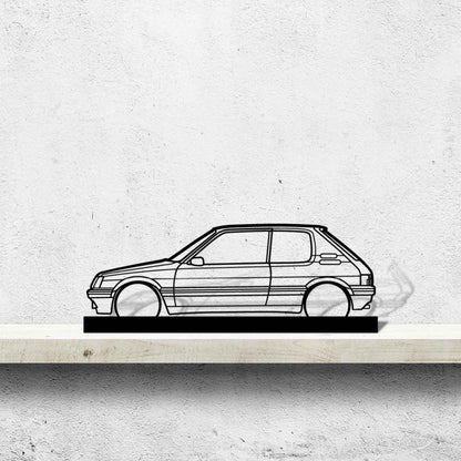 205 GTI Silhouette Metal Art Stand