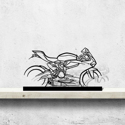 899 Panigale Silhouette Metal Art Stand