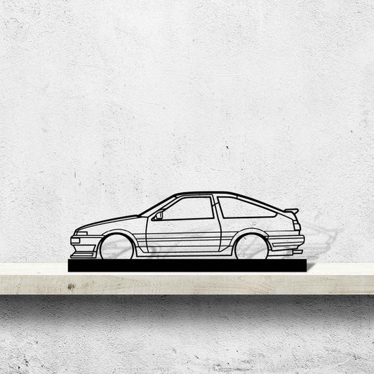 AE86 Silhouette Metal Art Stand