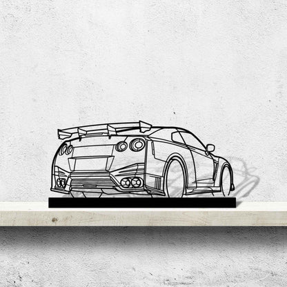 GTR Nismo Angle Silhouette Metal Art Stand