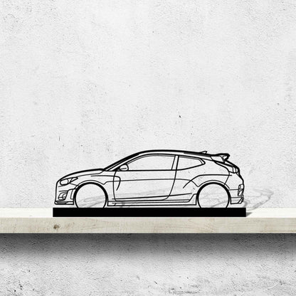 Veloster N Silhouette Metal Art Stand