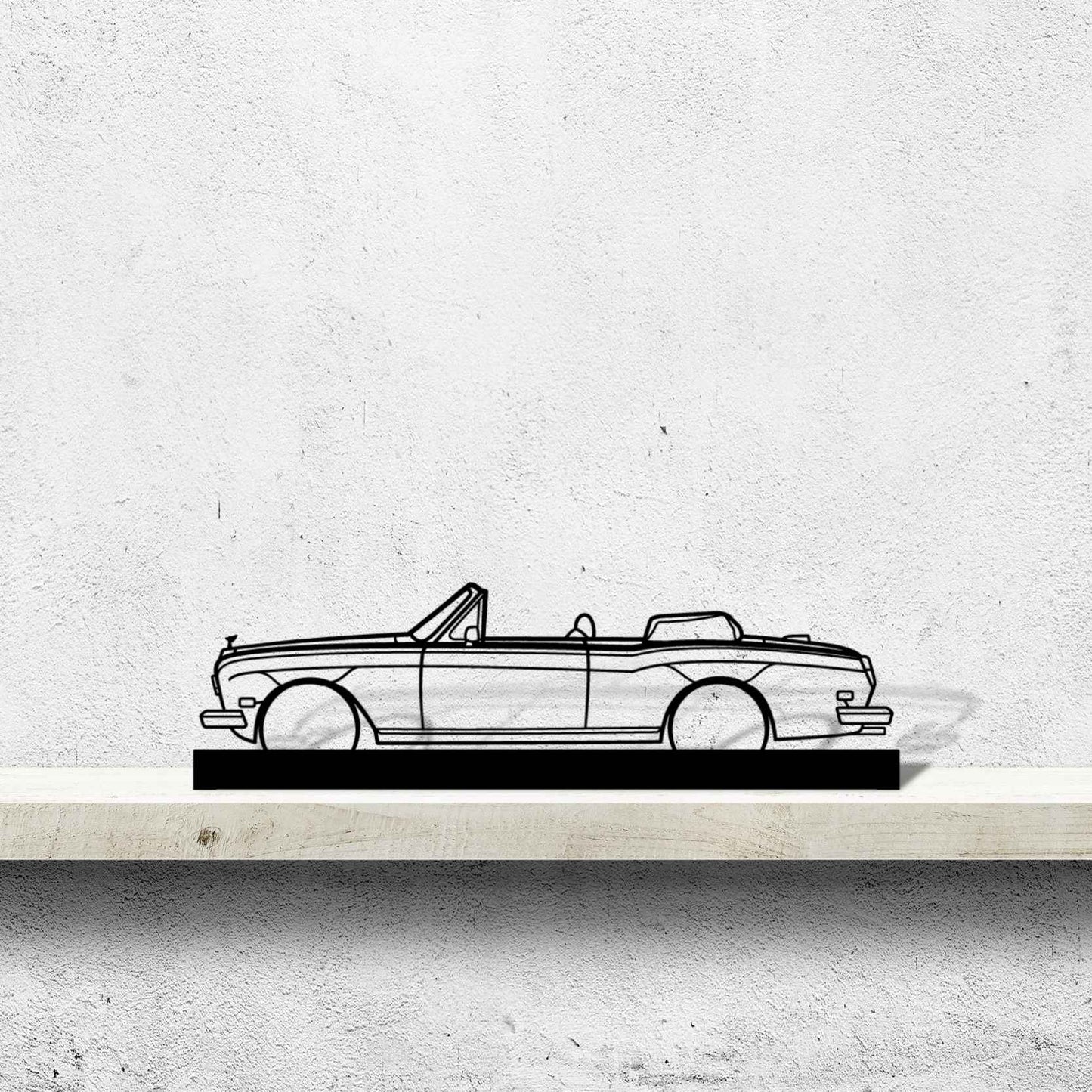 Royce Corniche convertible 1981 Silhouette Metal Art Stand