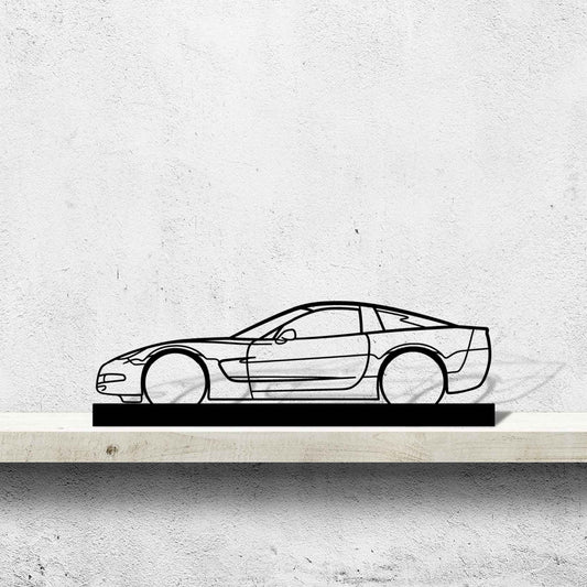 Corvette c5 Silhouette Metal Art Stand